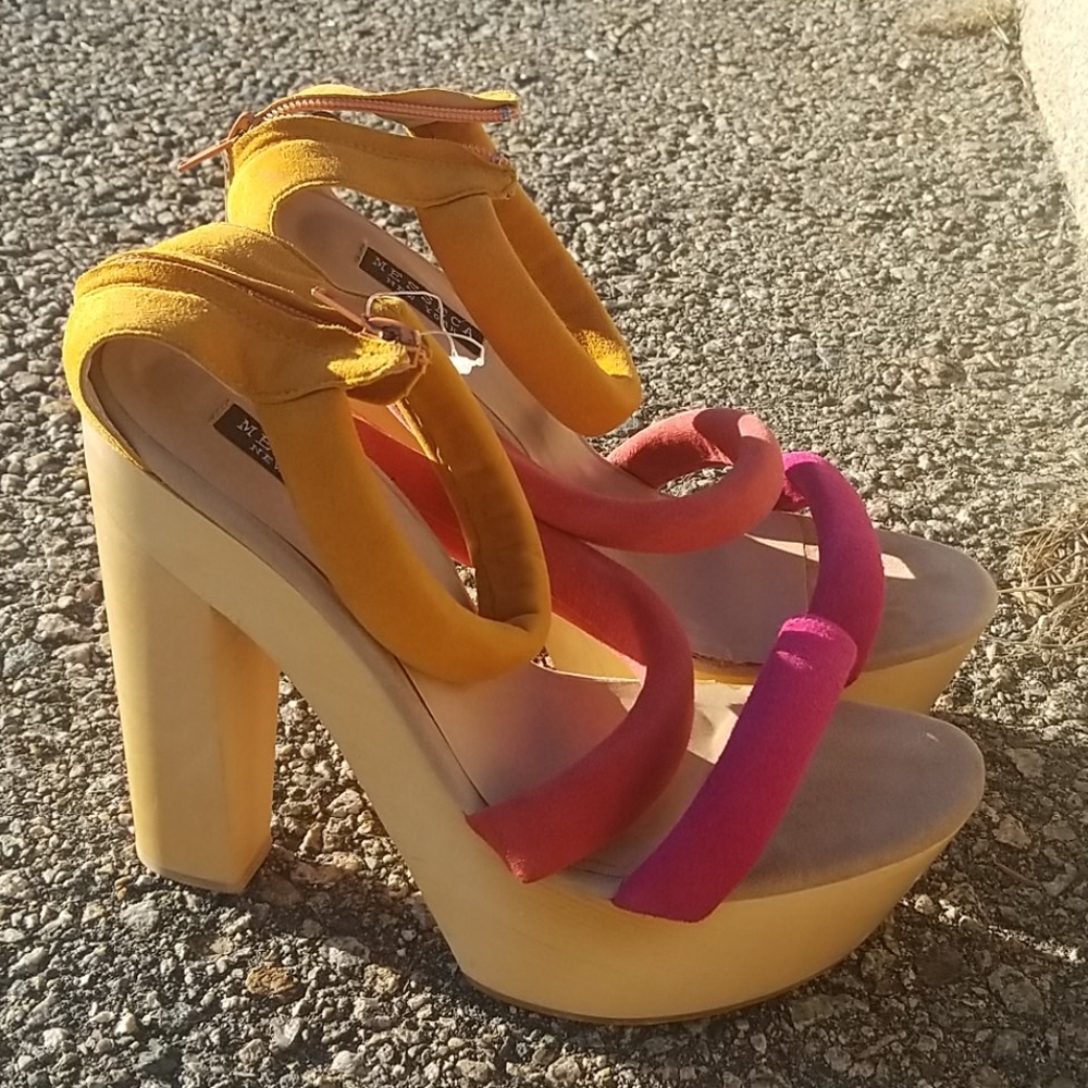 Messeca New York Color Block Platform Heels - image 3